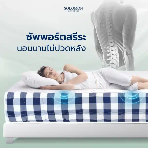 SOLOMON รุ่น Cloud ที่นอนสปริงไฮบริด หนา10นิ้ว - Image 2