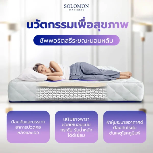 SOLOMON รุ่น Mother ที่นอนสปริงเสริมยางพารา ความหนา 10 นิ้ว-02