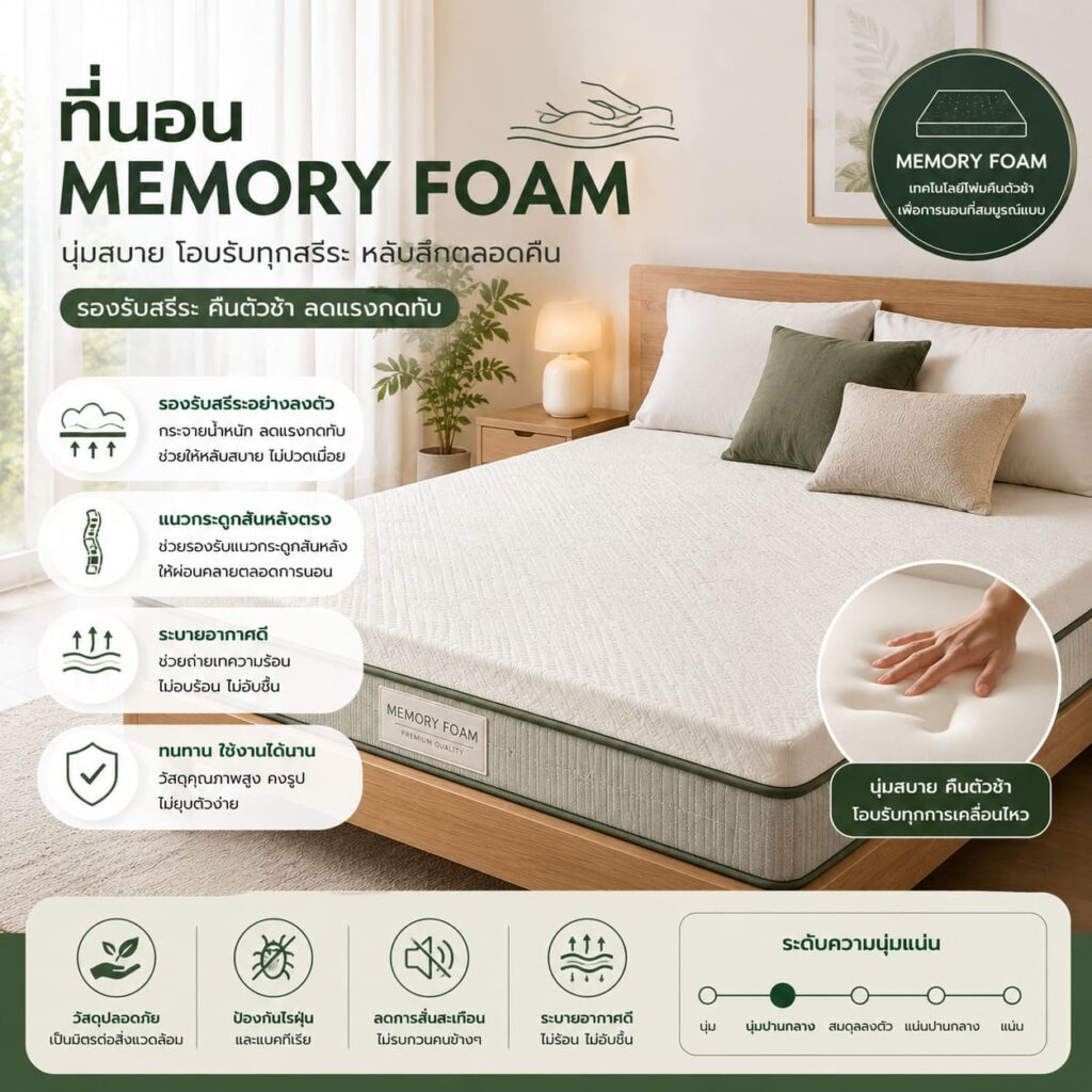 ที่นอน Memory Foam
