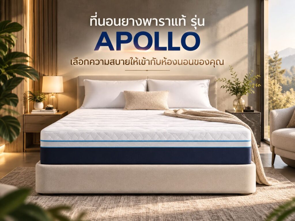 ที่นอนยางพาราแท้ รุ่น Apollo